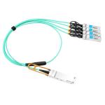 Avago AFBR-7IER30Z Compatible 30m (98ft) 40G QSFP+ to Four 10G SFP+ Active