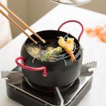 Restaurant Kitchen Deep Frying Pots Round Body Designed Cooking Pot With Filter