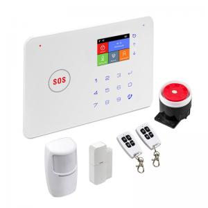 Wholesale Wireless DIY Home Security Tuya WIFI/GSM/RF433 Alarm System SMS Smart Alarm System with PIR Detector Door Sensor Siren from china suppliers