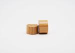 15mm 28mm Plastic Cap Closures Ribbed Bamboo Screw Lid Bottle