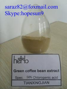 China Coffea Robusta Green Coffee Bean Extract 50%Chlorogenic Acid CAS Number: 327-97-9 on sale