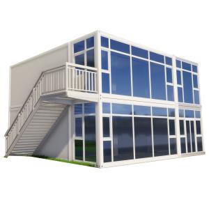 Wholesale 2022 Design Prefabricated 20ft Steel Detachable Flat Pack Container House Fast Assembly from china suppliers