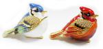 Robin bird Metal Trinket boxes Bird For Wedding Gift Bird Trinkt box