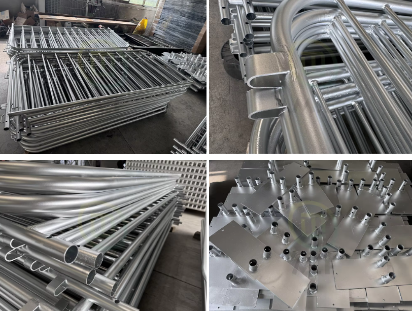 Stainless Steel Bridge Feet Crowd Control Barriers For Canton Fair 1.1*2.1m