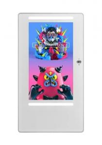 China Customzied Wall Mount Touch Screen Monitor 32 With LED Stripes Full HD Camera on sale