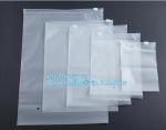 transparent slider zipper bag for clothes, customized plastic slider zipper bag