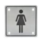 Toilet Stainless Steel Letter A B C D Code House Big Modern Outdoor SS Push Door