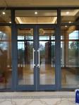 Stainless Steel aluminium Exterior Double floor spring automatic swing Doors
