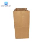 Brown Kraft Paper Shopping Bags Matt Varnish Offset Printing