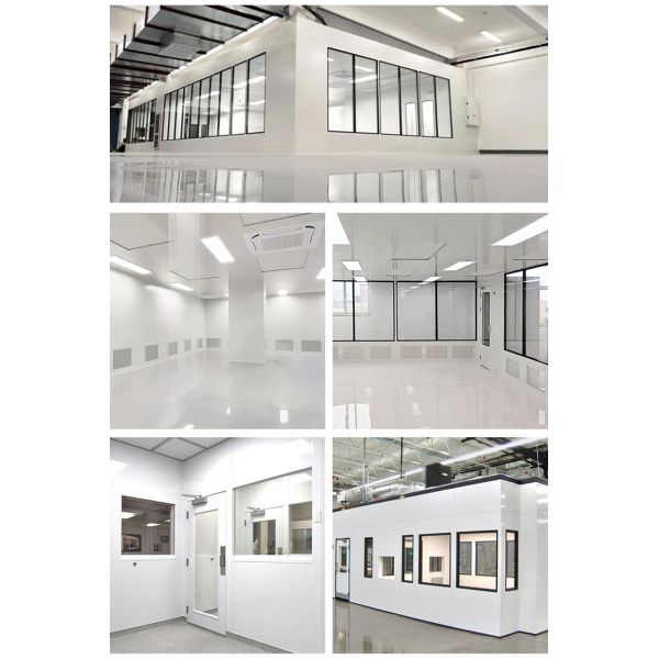 HUAAO Customized Medical Workshop Modular Cleanroom Prefabricated Mobile Clean Booth H13/H14 Filter Fireproof Eco-Friendly