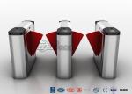 304 Stainless Steel Heavy Duty Automatic Flap Barrier Turnstile For Entrance &