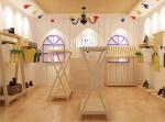 Eco Friendly Kids Store Display Childrens Wooden Clothes Rack For Decoration