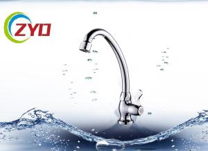 Wholesale Single Zinc Handle Wall Mount Kitchen Faucet , Water Mixer Tap For Kitchen / Basin from china suppliers