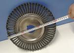 300mm Knot Wire Wheel Brush with 0.5mm Carbon Steel Wire for Aggressive Edge Use