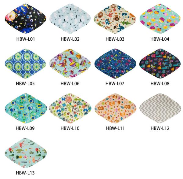 Heavy Flow Eco Friendly Reusable Sanitary Pads Fibre Sanitary Bamboo Cloth Pads