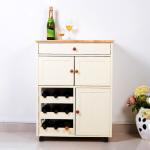 Height 91.3cm Minimalist Style French Wine Bottle Rack With 4 Wheels