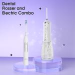Travel Set Sonic Toothbrush 2 in 1 Water Flosser Teeth Oral Irrigator Electric