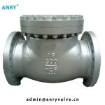 Flanged End API 6D Check Valve WCB Body Stellite Overlay Disc 150Lb~900Lb