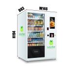 Touch Screen Hot Water Milk Tea Cup Noodle Vending Machine 540 Capacity