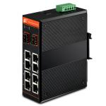 Gigabit Ethernet Managed PoE Switch , 8x10/100Base-TX + 2x1000Base-FX SFP /