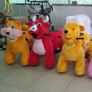 Wholesale Hansel amusement park walking plush animal horse electric scooter from china suppliers