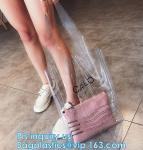 Custom Transparent Gift Pvc Tote Shopping Bag, reflective pvc shopping women's