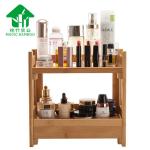 Miscellaneous Storage Rack Desktop Small Two-Layer Bamboo Cosmetics Rack with