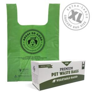 Wholesale Unscented Biodegradable Dog Poop Bags , Compostable Dog Poop Bags With Handles from china suppliers