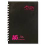PVC Casing 120sht Recycled Paper Notebook Ring A5 Spiral Hardcover Woodfree