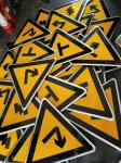 Reflective Tape 10cm-25cm Essential Road Safety Signs and Posts for Customized