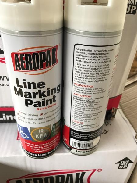 Quality Non Toxic Line Temporary Marking Spray Paint 500ml For Traffic Accident for sale