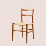 Sturdy Wood Dining Chair with Woven Cord Cushion The Perfect Addition to Your