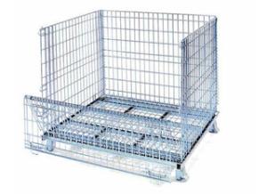 Wholesale Zinc plated folding wire mesh container from china suppliers