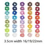 Colored Washable Silk Scrunchie , 19 Momme Stretchy Hair Ties For Girls