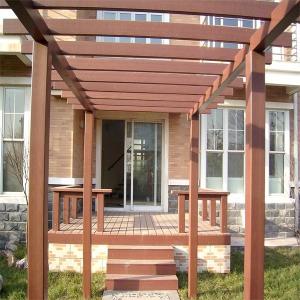 Wholesale 2M 2.2M Wood Plastic WPC Pergola HDPE Composite Pergola Material from china suppliers