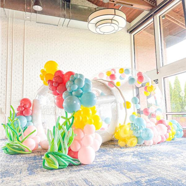 Outdoor Party 3.0m 4.0m Diameter Blow Up Inflatable Bubble House Tent Transparen