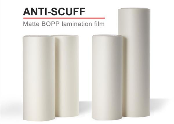 350mm 30mic Anti-Scuff Glossy BOPP Thermal Lamination Film For Printing And