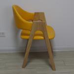 Living Room Furniture Modern Solid Wood Dining Chair with Fabric Cushion and