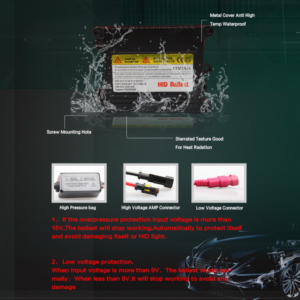 Cheap Price H13-3 Car Xenon Hid lights with ballas set headlights 55W