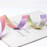 Color Gradual Change Polyester Ribbon 25mm Hot Transfer Printing