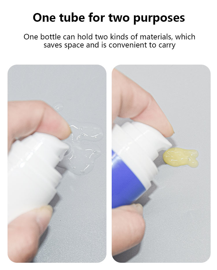 15ml+30ml Double-Ended Airless Pump Bottle Lotion serum bottle Skin care Packaging UKA61