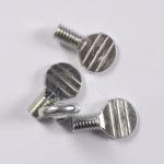 DIN Standard Coarse Oval Binding Thumb Screw Silver Plated Steel Stainless Steel
