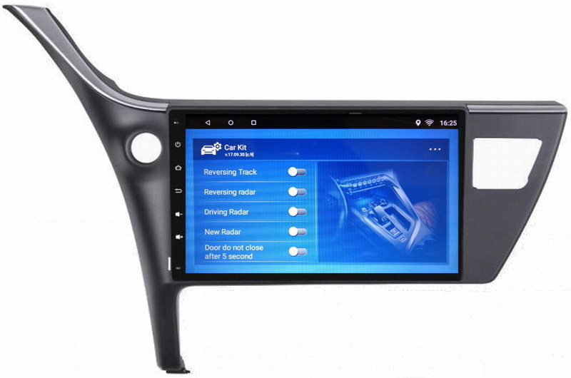 Ouchuangbo car radio stereo audio android 6.0 for Toyota Corolla 2017 with Cortex A9, 4-core,1.6GHz Frequency
