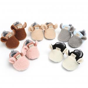 Wholesale Newborn warm berber Fleececute animal Crawling shoes prewalk winter baby booties from china suppliers