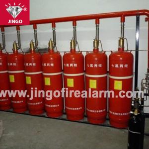 China Fire gas extinguisher pipeline FM200 extinguishing systems 70L on sale