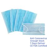 Anti Viral 3 Ply Non Woven Face Mask Hypoallergenic Easy Put On / Take Off