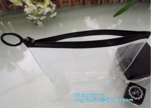 Wholesale Professional factory price custom logo printed PE plastic slider zipper bags for packaging makeup cosmetic, slider zip from china suppliers