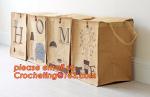 JUTE STORAGE BASKET WITH COTTON ROPE HANDLES,Burlap fabric jute toy storage