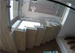 Indoor Side Mount Frameless Glass Railing Glass Stair Balustrade Systems