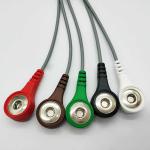 5 Lead Holter Patient Cable For ECG Machine , Gray Holter Monitor Device